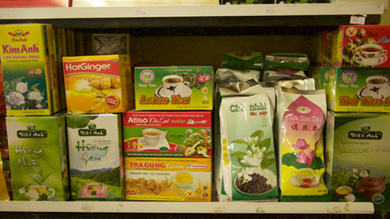 Artichoke tea, Jasmine tea, Lotus Flower tea